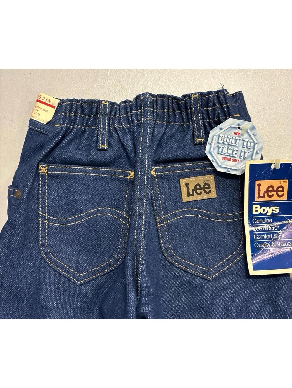 NWT Vintage 1980s Lee Riders Boys Jean Size 6Reg 23W